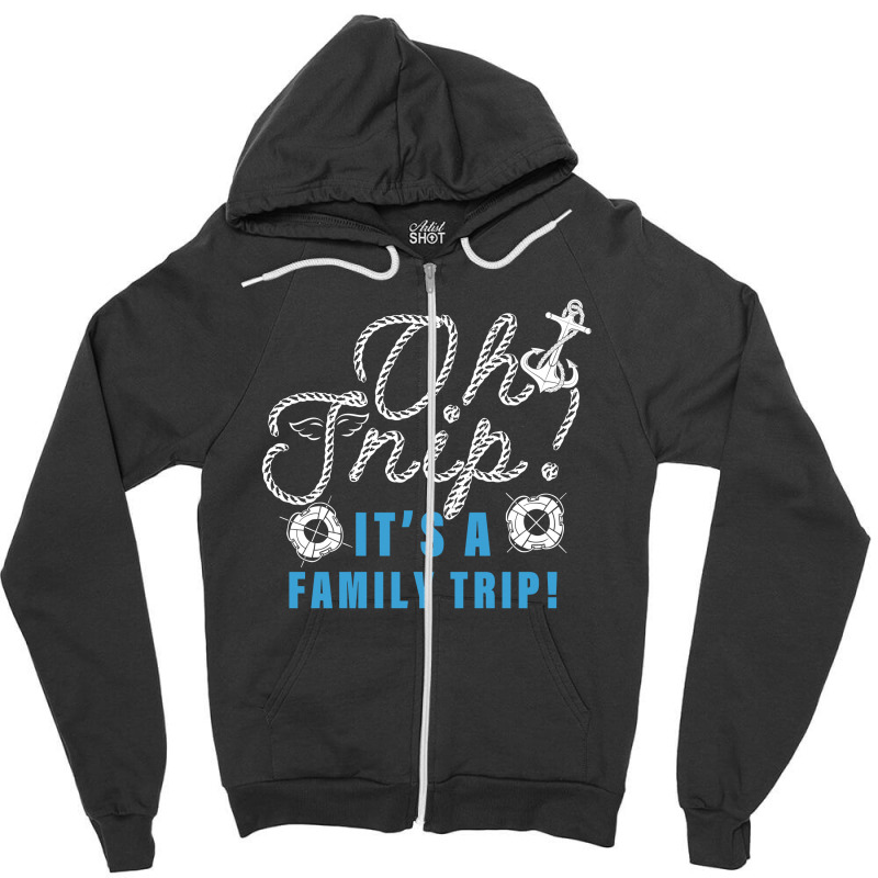 Oh Snip Family Trip For Dark Zipper Hoodie | Artistshot