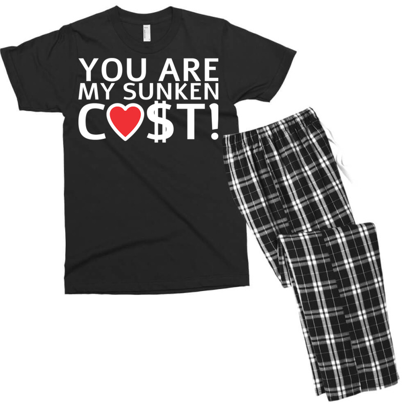 You Are My Sunken Cost   Economist Valentines Day Gift Men's T-shirt Pajama Set by cm-arts | Artistshot