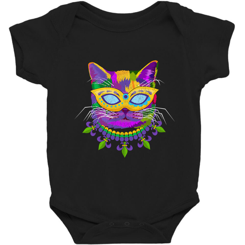 Cat Mardi Gras Baby Bodysuit | Artistshot