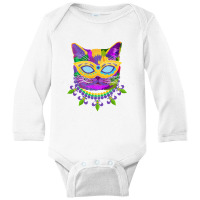 Cat Mardi Gras Long Sleeve Baby Bodysuit | Artistshot