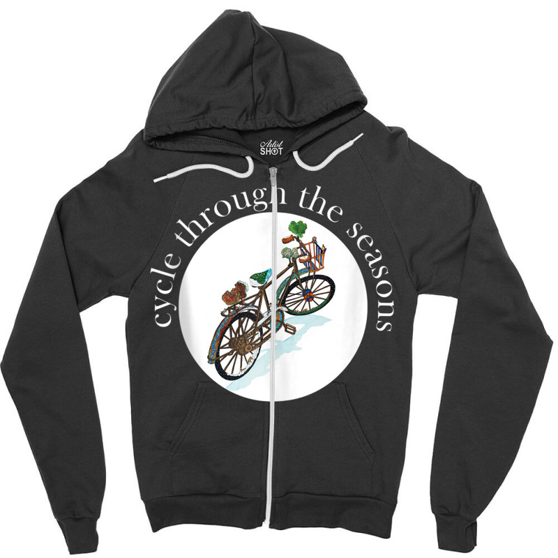 Cycle Through The Seasons Tank Top Zipper Hoodie | Artistshot