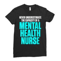 Womens Mental Health Nurse Capacity Nursing Rn V Neck T Shirt Ladies Fitted T-shirt | Artistshot