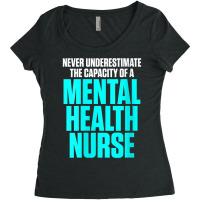 Womens Mental Health Nurse Capacity Nursing Rn V Neck T Shirt Women's Triblend Scoop T-shirt | Artistshot