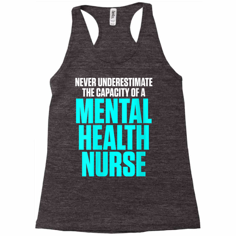 Womens Mental Health Nurse Capacity Nursing Rn V Neck T Shirt Racerback Tank by vacheu | Artistshot