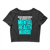 Womens Mental Health Nurse Capacity Nursing Rn V Neck T Shirt Crop Top | Artistshot