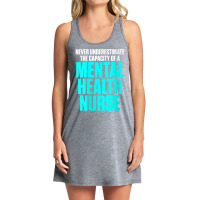 Womens Mental Health Nurse Capacity Nursing Rn V Neck T Shirt Tank Dress | Artistshot