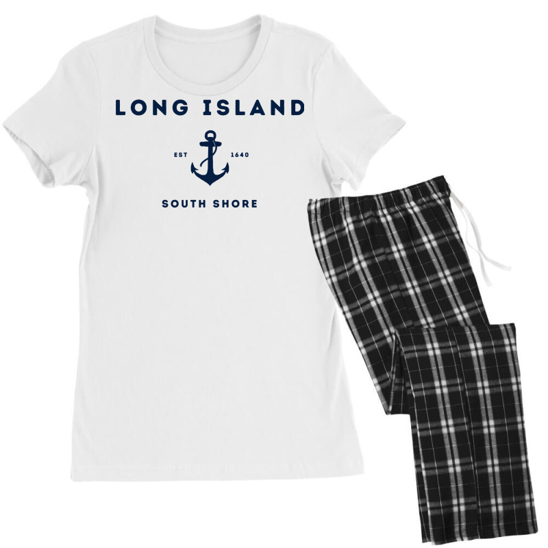 Long Island New York South Shore Est 1640 Pullover Hoodie Women's Pajamas Set by cm-arts | Artistshot