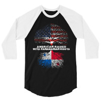 American Raised With Panamanian Roots Panama 3/4 Sleeve Shirt | Artistshot