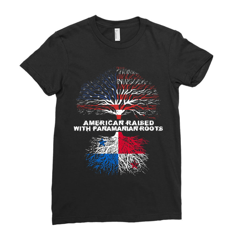 American Raised With Panamanian Roots Panama Ladies Fitted T-Shirt by trokeryth | Artistshot