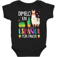 Womens En Espanol Por Favor Bilingual Spanish Teacher Gifts T Shirt Baby Bodysuit | Artistshot