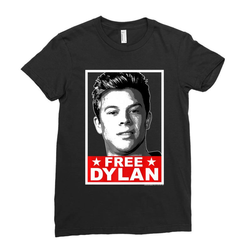 American Vandal Free Dylan Political Poster Premium Ladies Fitted T-Shirt by trokeryth | Artistshot