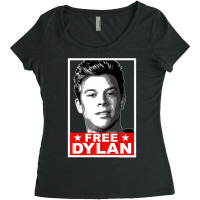 American Vandal Free Dylan Political Poster Premium Women's Triblend Scoop T-shirt | Artistshot