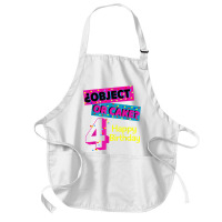 Object Or Cake Happy Birthday 4 Family Celebrate Confetti T Shirt Medium-length Apron | Artistshot