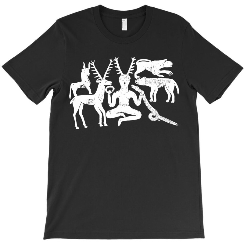 God Cernunnos And Animals From The Gundestrup Cauldron  Fitted T-Shirt by saterseim | Artistshot