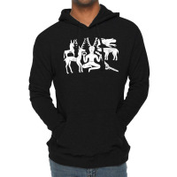 God Cernunnos And Animals From The Gundestrup Cauldron  Fitted Lightweight Hoodie | Artistshot