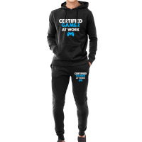 Certified Gamer At Work Funny Video Games Gamer Gifts Hoodie & Jogger Set | Artistshot