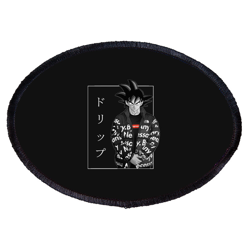 Goku Drip Classic Oval Patch | Artistshot