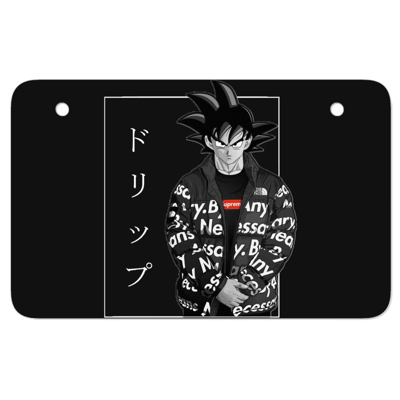 Goku Drip Classic Atv License Plate | Artistshot