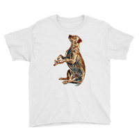 Cute Labrador Retriever Dog Giving Paw To Owner On White Background Youth Tee | Artistshot