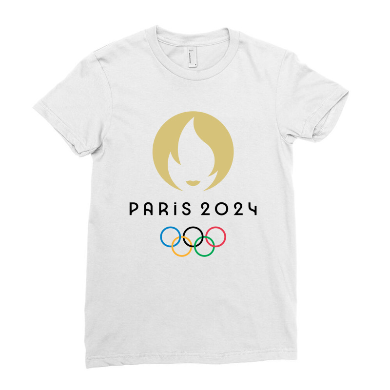 Paris 2024 Summer Olympics Olympic Games Ladies Fitted T-Shirt by coşkun | Artistshot