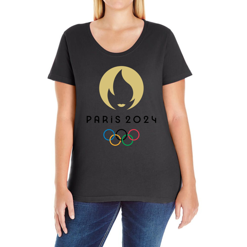 Paris 2024 Summer Olympics Olympic Games Ladies Curvy T-Shirt by coşkun | Artistshot