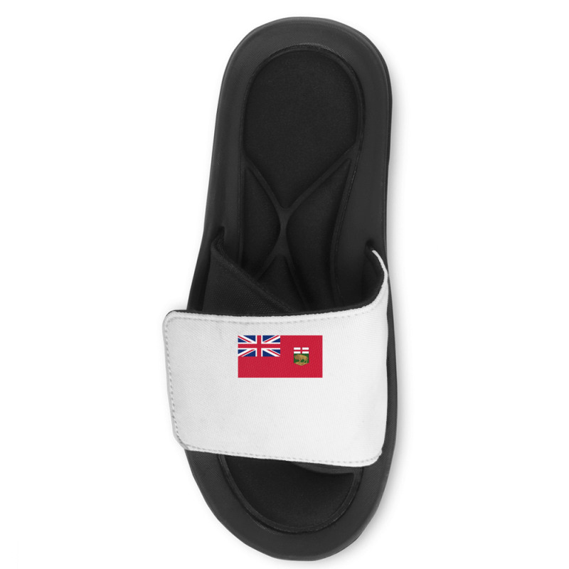 Manitoba Province Coat Of Arms Canadian Flag Winnipeg Sweatshirt Slide Sandal | Artistshot