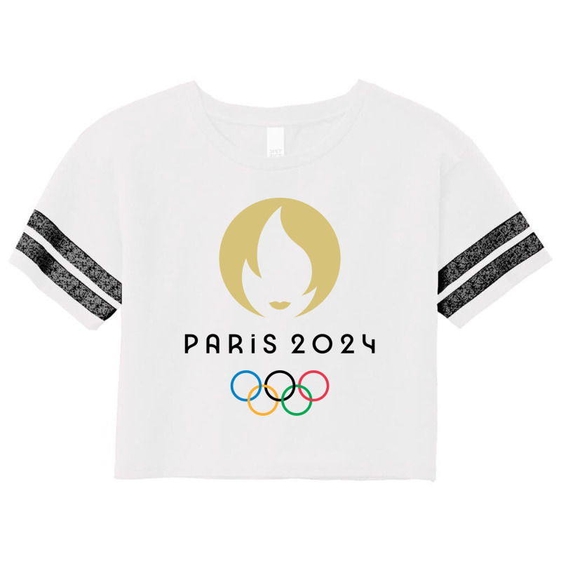 Custom Paris 2024 Summer Olympics Olympic Games Scorecard Crop Tee By