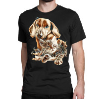 Cat And Dog Classic T-shirt | Artistshot