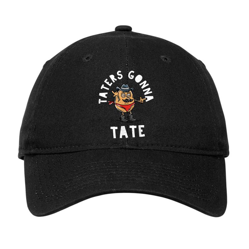 Mustache Cowboy Potato Taters Gonna Tate Funny Tate Tot Food T Shirt Adjustable Cap | Artistshot