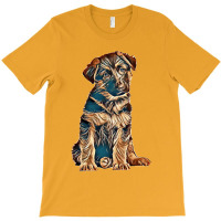 Shepherd Puppy Isolated T-shirt | Artistshot