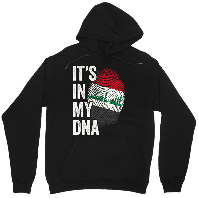 Its In My Dna Iraq Flag Iraqi Roots Pride Genetic Long Sleeve T Shirt Unisex Hoodie by cm-arts | Artistshot