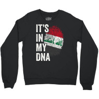 Its In My Dna Iraq Flag Iraqi Roots Pride Genetic Long Sleeve T Shirt Crewneck Sweatshirt | Artistshot