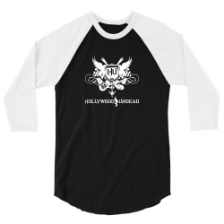 hollywood undead rock band logo 3/4 Sleeve Shirt | Artistshot