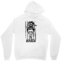 Messy Bun Skull Zero Fuck Given Halloween Usa Flag T Shirt Unisex Hoodie | Artistshot