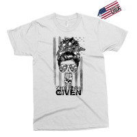 Messy Bun Skull Zero Fuck Given Halloween Usa Flag T Shirt Exclusive T-shirt | Artistshot