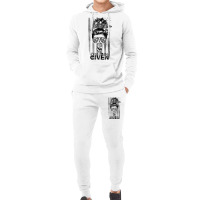 Messy Bun Skull Zero Fuck Given Halloween Usa Flag T Shirt Hoodie & Jogger Set | Artistshot