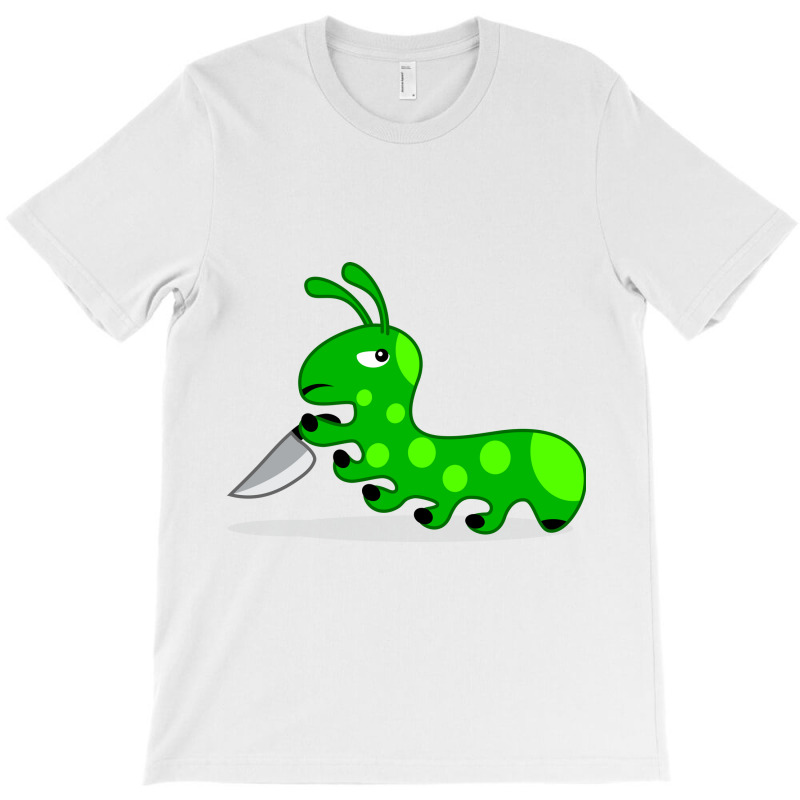 Caterpillar With Knife T-shirt | Artistshot