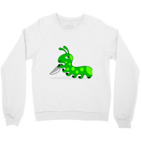 Caterpillar With Knife Crewneck Sweatshirt | Artistshot