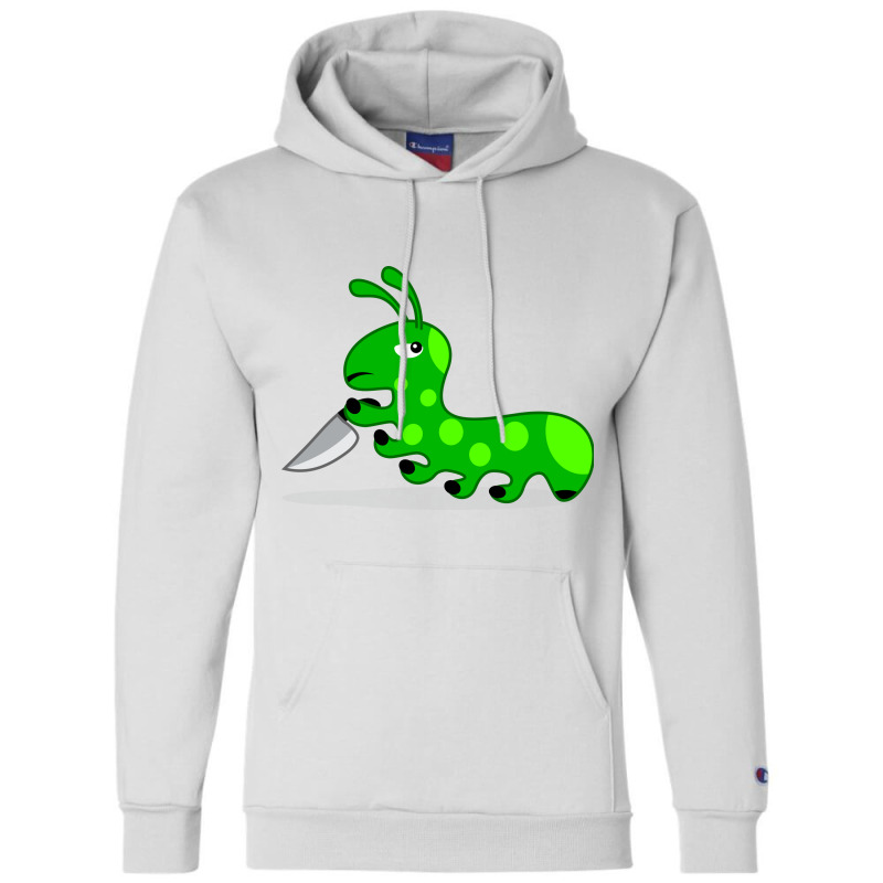 Caterpillar With Knife Champion Hoodie | Artistshot