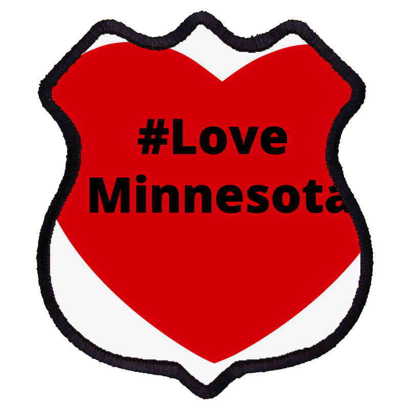 Love Minnesota, Hashtag Heart, Love Minnesota 2 Shield Patch | Artistshot