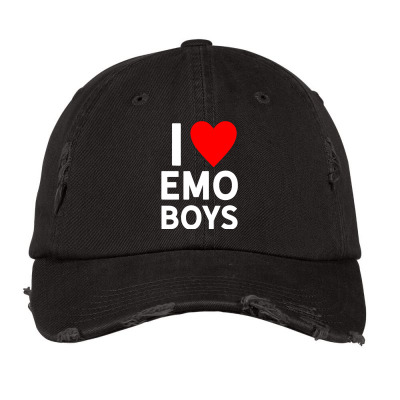 I Love Emo Boys I Heart Emo Boys Tshirt' Bucket Hat