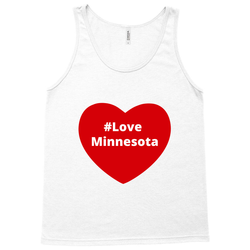 Love Minnesota, Hashtag Heart, Love Minnesota Tank Top | Artistshot