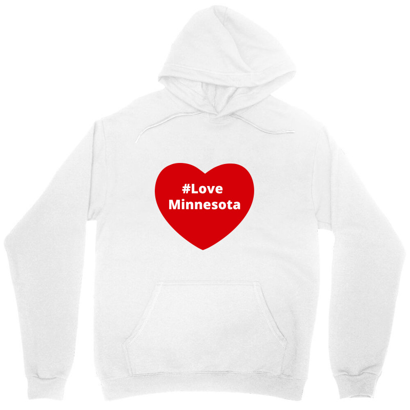 Love Minnesota, Hashtag Heart, Love Minnesota Unisex Hoodie | Artistshot