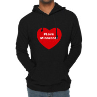 Love Minnesota, Hashtag Heart, Love Minnesota Lightweight Hoodie | Artistshot