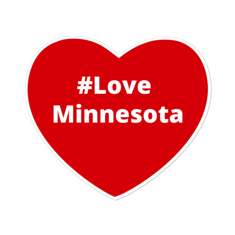 Love Minnesota, Hashtag Heart, Love Minnesota Sticker | Artistshot