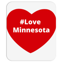 Love Minnesota, Hashtag Heart, Love Minnesota Mousepad | Artistshot