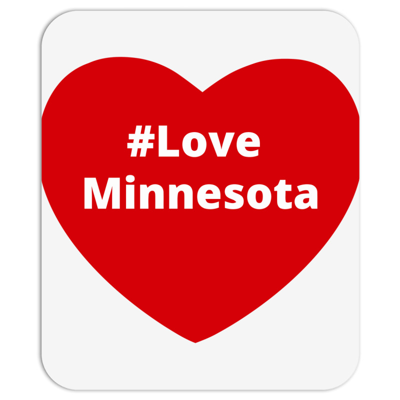 Love Minnesota, Hashtag Heart, Love Minnesota Mousepad | Artistshot