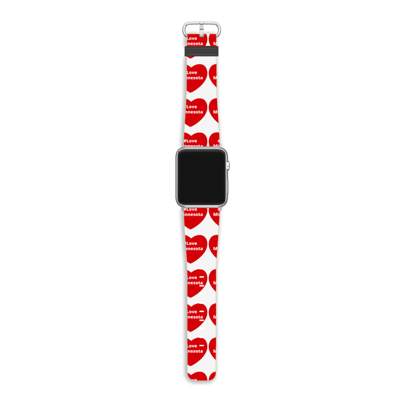 Love Minnesota, Hashtag Heart, Love Minnesota Apple Watch Band | Artistshot