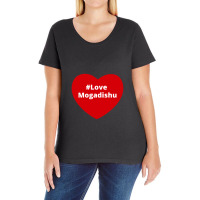 Love Mogadishu, Hashtag Heart, Love Mogadishu Ladies Curvy T-shirt | Artistshot