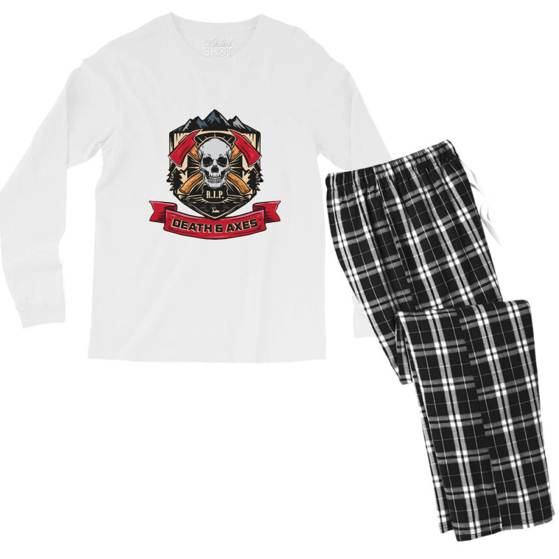 Forest Firefighter Men's Long Sleeve Pajama Set by messypalate | Artistshot